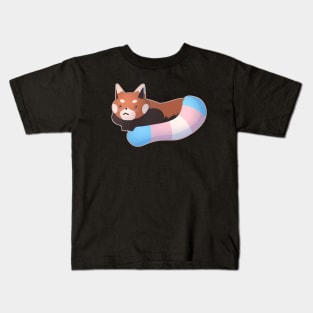 Transgender Pride Red Panda Kids T-Shirt